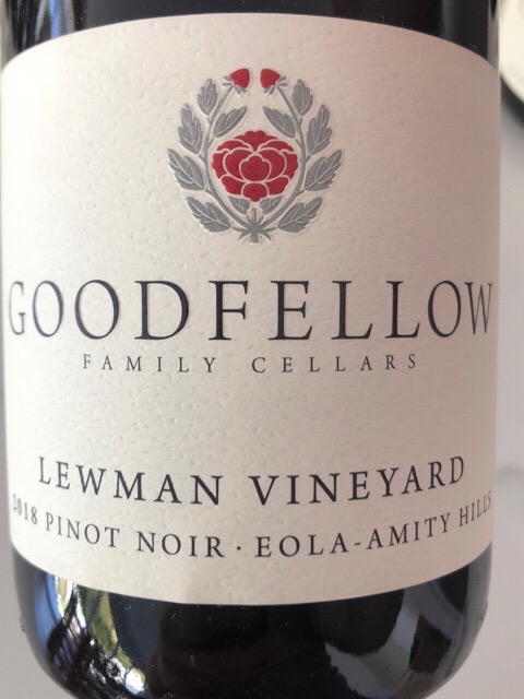 Goodfellow Lewman Vineyard Pinot Noir Eola-Amity Hills