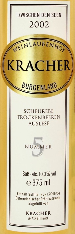 Alois Kracher #5 Scheurebe Trockenbeerenauslese Zwichen den Seen