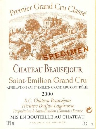 Chateau Beausejour Duffau-Lagarrosse Saint-Emilion